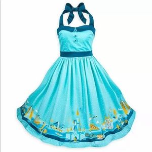 Rare, Disney Dress, Aqua. NEW with tag!  Halter style Women’s Medium